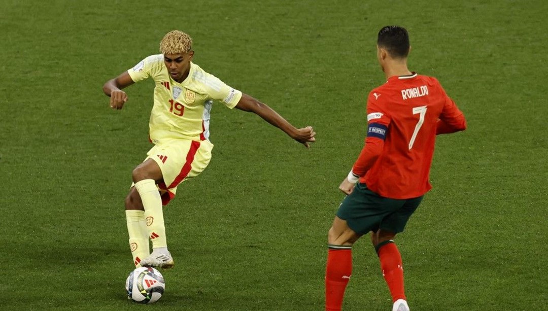 Canlı maç anlatımı: 17 yaşındaki Yamal ile 40 yaşındaki Ronaldo karşı karşıya (Portekiz-İspanya)