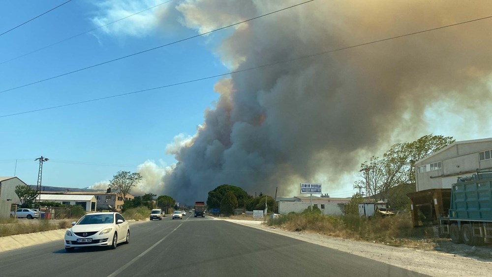Çanakkale'de orman yangını (6 köy ve üniversite kampüsü tahliye edildi) - 19