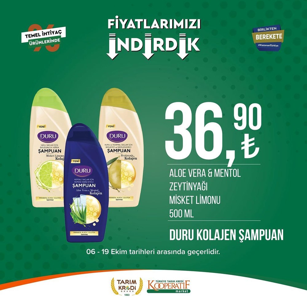 İNDİRİM BUGÜN BAŞLADI! Tarım Kredi Kooperatifi Market İndirim Kataloğu | Siirt Olay Haber Tarım Kredi Kooperatif Market ekim ayına özel yeni indirimli ürünler listesi: Yüzde 50 indirim bugün başlıyor (16 Ekim-2 Kasım 2023 Tarım Kredi Market indirimleri) - 100