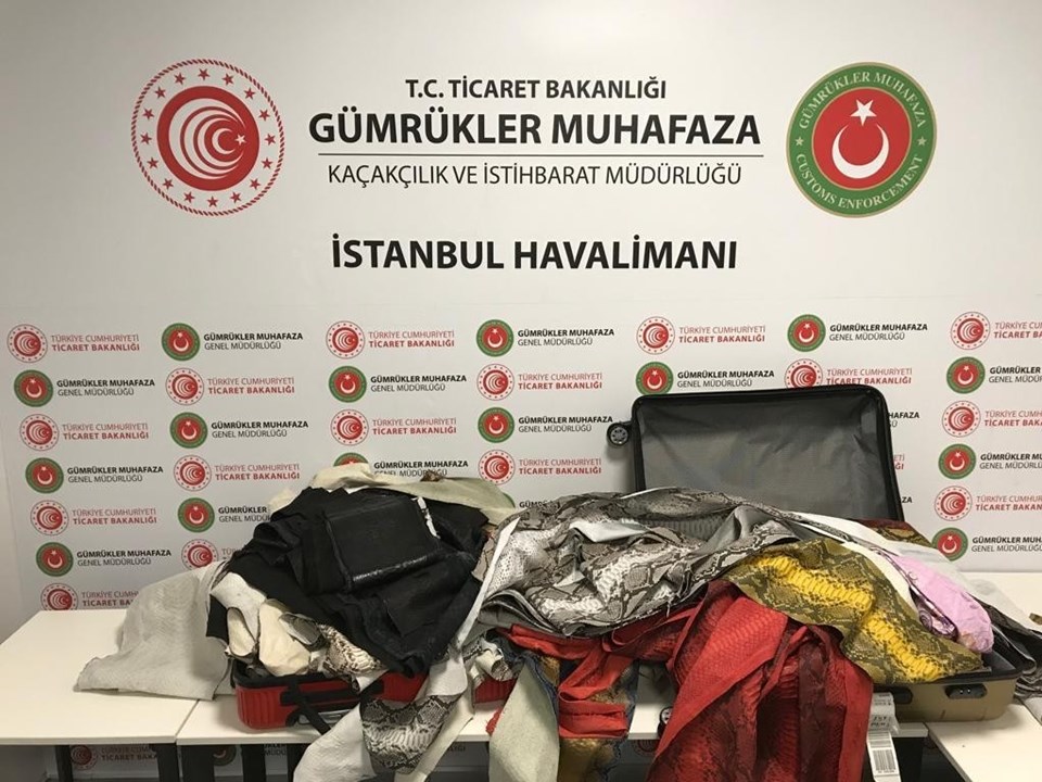 İstanbul Havalimanı'nda yılan derisi operasyonu - 1