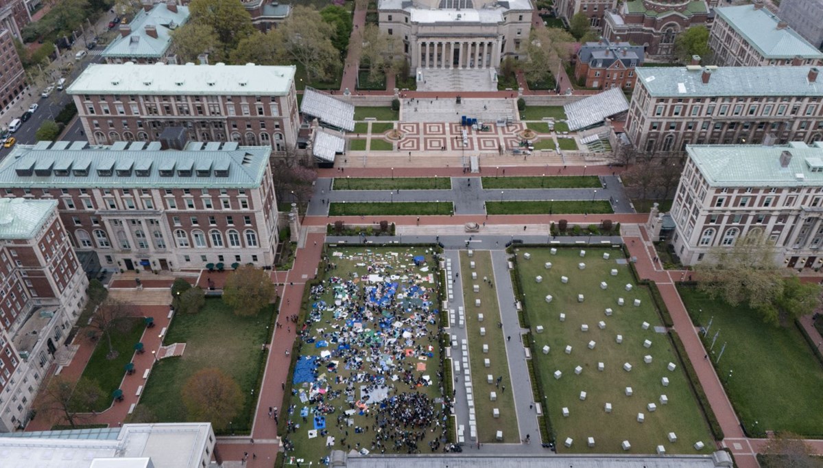 Columbia Üniversitesi'nde süren Gazze protestoları diğer okullara da yayılıyor Columbia Üniversitesi'nde süren Gazze protestoları diğer okullara da yayılıyor