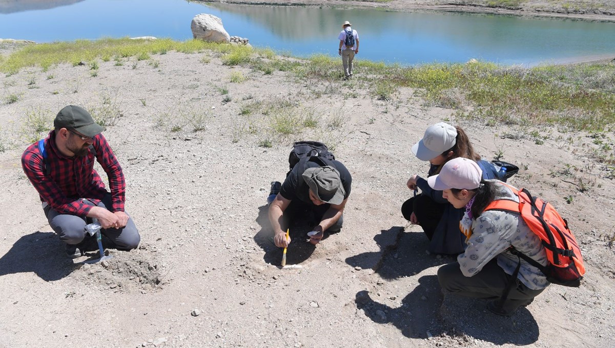 Kayseri'deki 7,5 milyon yıllık fosilleri yabancı paleoantropologlar inceledi
