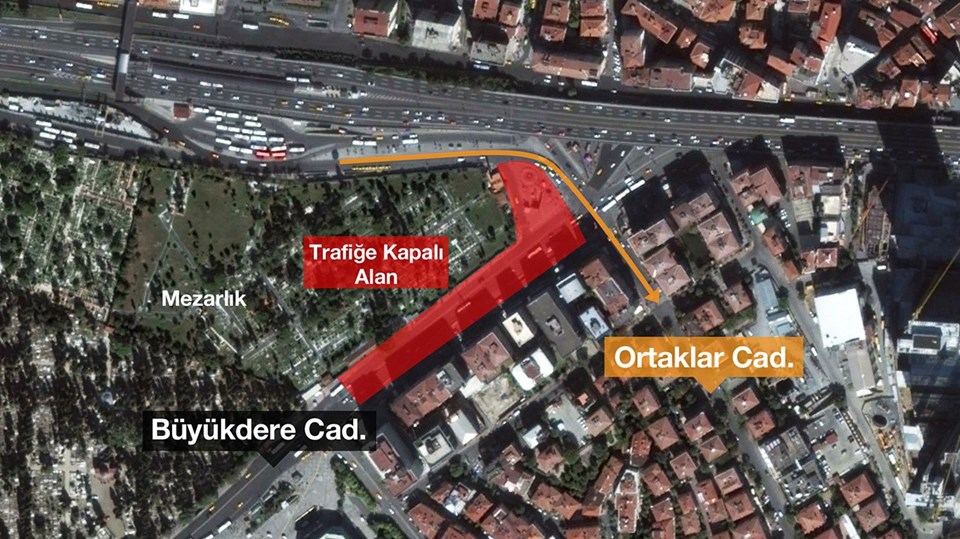 Mecidiyeköy'de 410 gün sürecek trafik düzenlemesi - 1