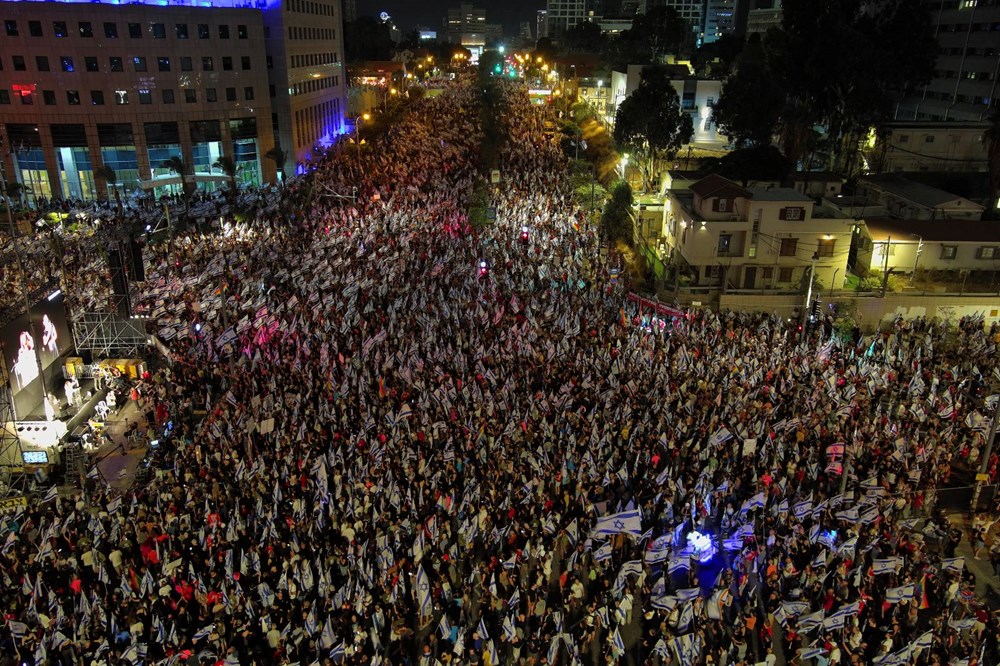 İsrail'de protestolar 8. ayında: Hükümetin yargı düzenlemesine tepkiler sürüyor - 8