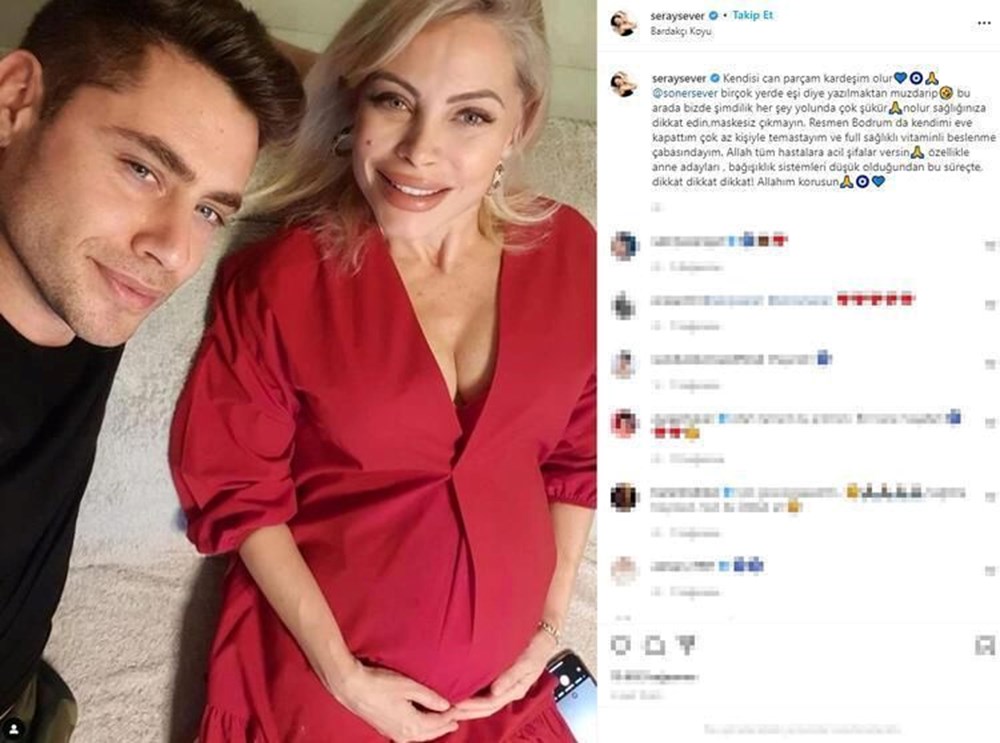 İkiz bebek bekleyen Seray Sever'den karnı burnunda yeni poz - 2