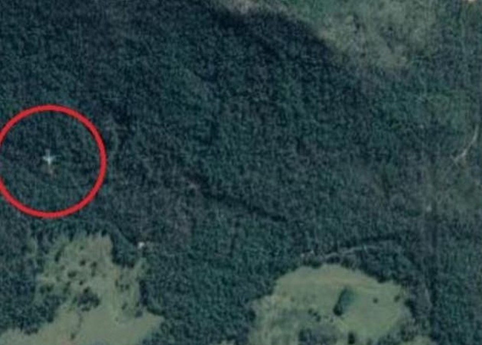 Uçağın Cardwell Sıradağları'ndaki bir ağaç açıklığına düştüğü ya da üzerlerinde son derece alçaktan uçtuğu belirtildi. 