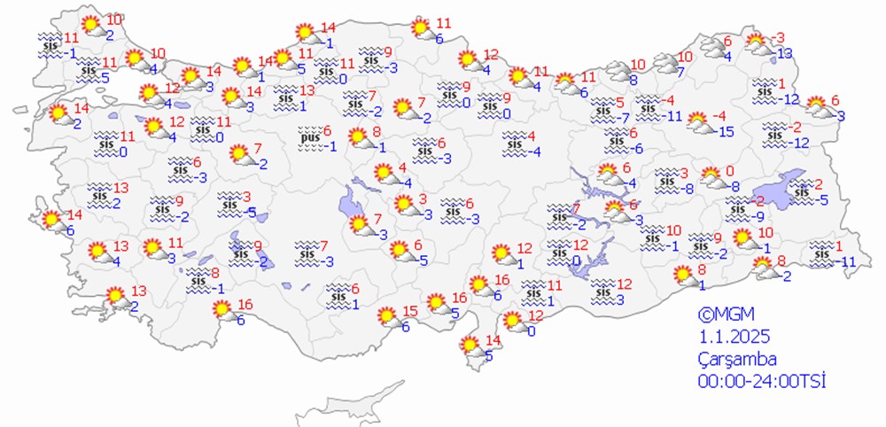 Bugün 9 il için uyarı | Yılbaşında hava nasıl olacak? - 16