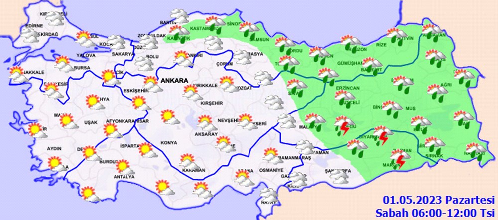 Meteoroloji il il uyardı: Sağanak yağış bekleniyor! (Bugün hava nasıl olacak?) - 5