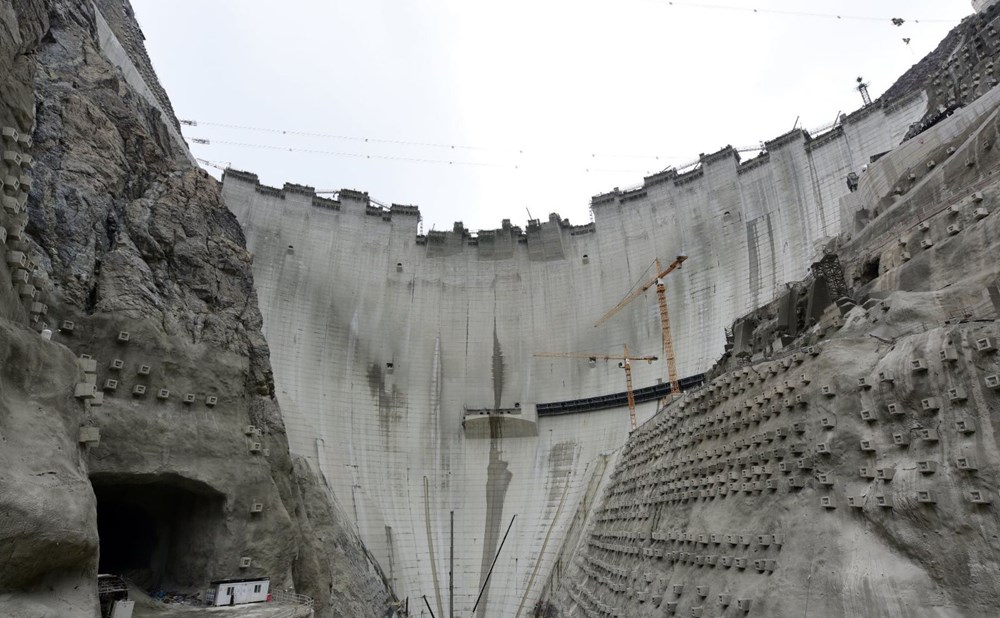 Yusufeli Barajı'nda dökülen 4 milyon metreküp betonla rekor kırıldı - 7