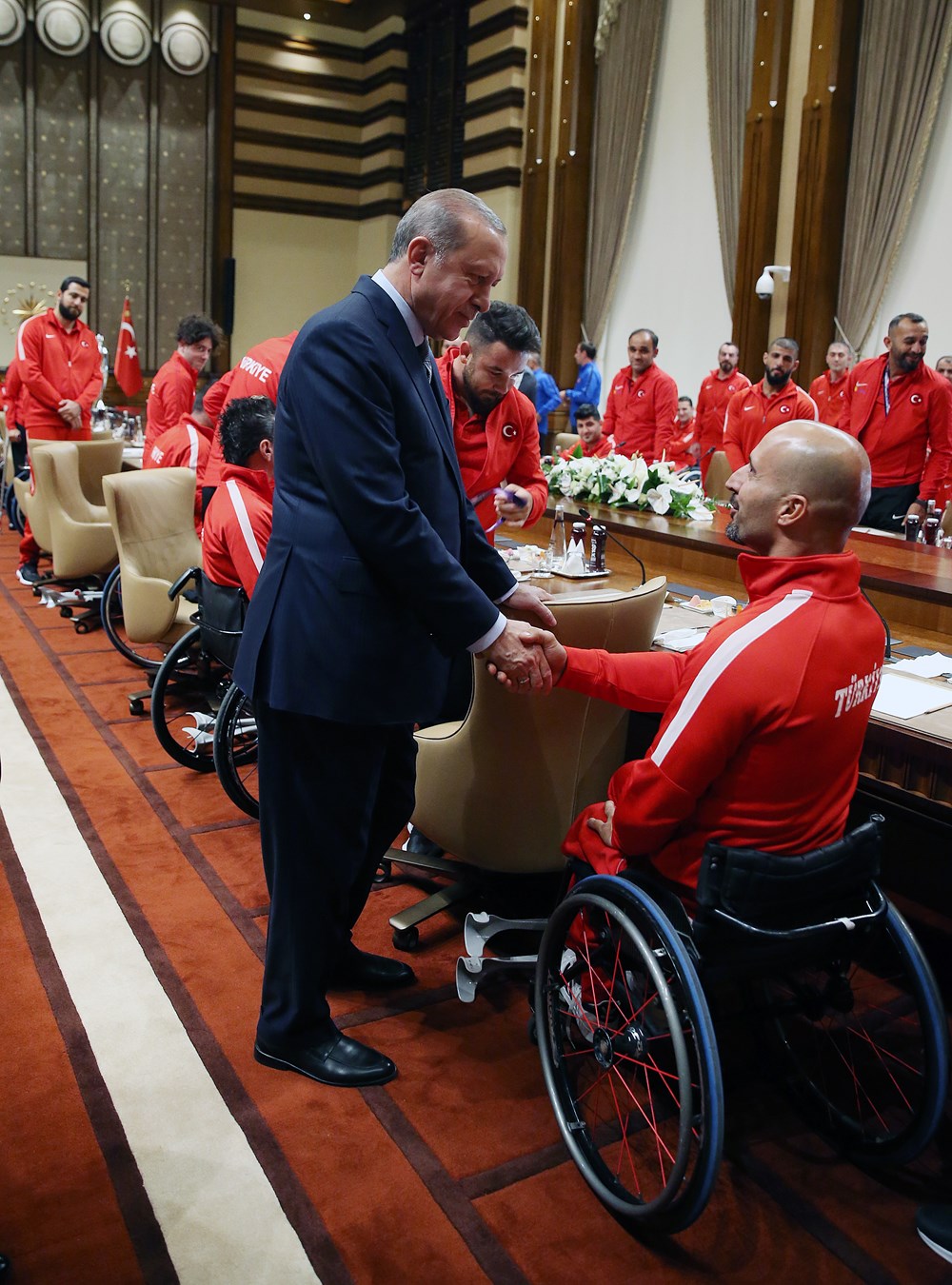 Cumhurbaşkanı Erdoğan, Ampute Futbol ile Tekerlekli Cumhurbaşkanı Erdoğan, Ampute Futbol ile Tekerlekli