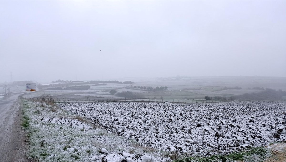 İstanbul'da kar yağışı Silivri ve Çatalca'da başladı