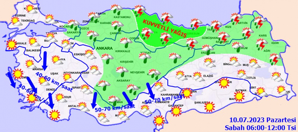 Karadeniz'e turuncu kodlu uyarı: Şiddetli yağışlar devam edecek (Bugün hava nasıl olacak?) - 11
