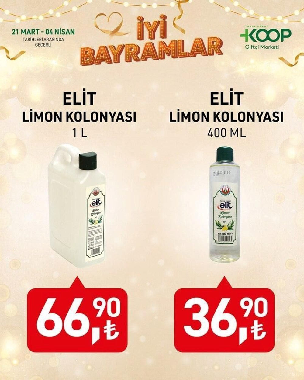 "Tarım Kredi Kooperatif Market'te 25 Mart-4 Nisan Arası İndirimli Eserler Listesi: Kahve, Şeker, Çikolata, Kolonya, Havlu ve Paklık!" 79 ReH4anVnjEKZeckVQPF9SQ