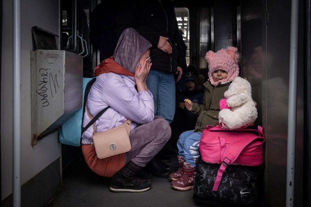 Rus saldırısından kaçış: Lviv tren istasyonunda endişeli bekleyiş - 7