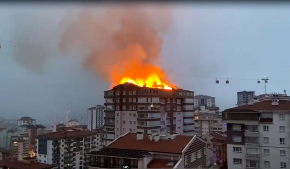 Ankara'da 10 katlı binada yangın paniği: 8 kişi hastanelik oldu - 3