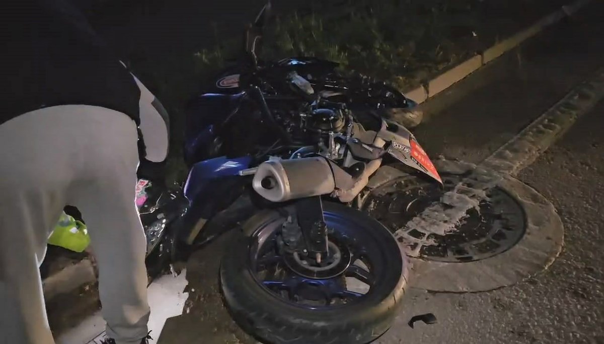 Motosiklet otomobile çarptı: 1 yaralı Motosiklet otomobile çarptı: 1 yaralı