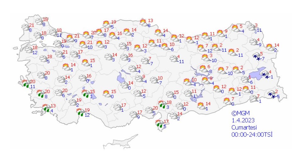 54 il için sarı kodlu uyarı (Meteoroloji'den haftalık hava durumu raporu) - 10