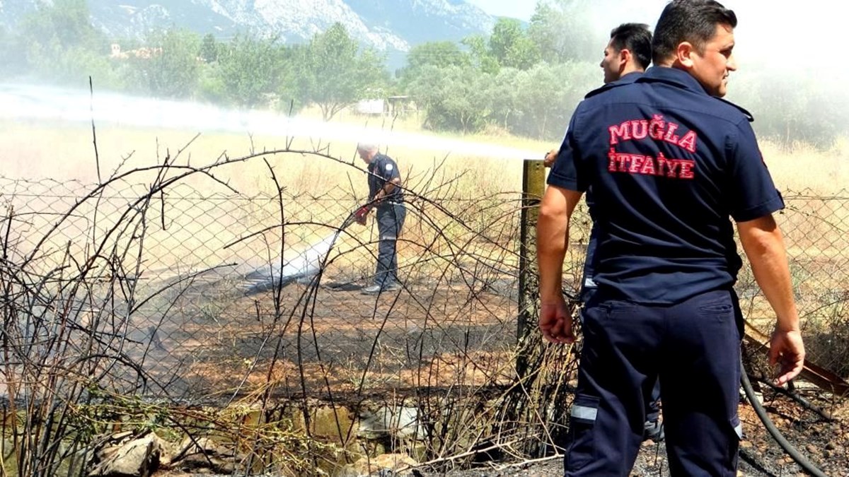 Muğla’da sigara izmariti yangın çıkardı