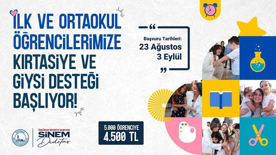 Üsküdar’da ilk ve orta öğretim öğrencilerine kırtasiye ve giyim desteği başlıyor: Kırtasiye desteği başvurusu nasıl yapılır? - 1