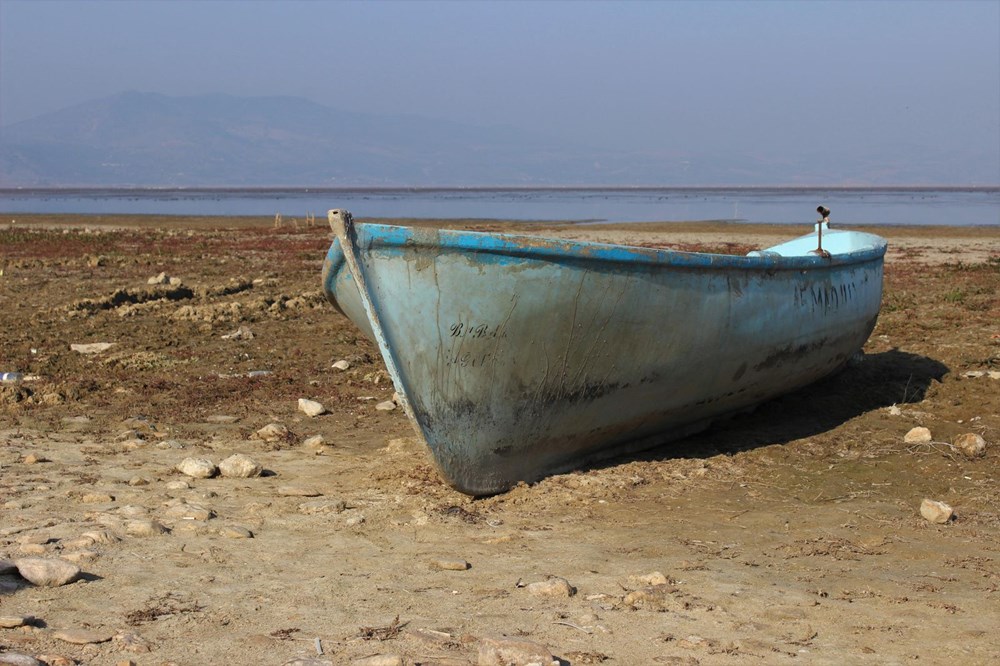 'Kuş cenneti' Marmara Gölü'nde derinlik 40 santimetreye düştü - 6