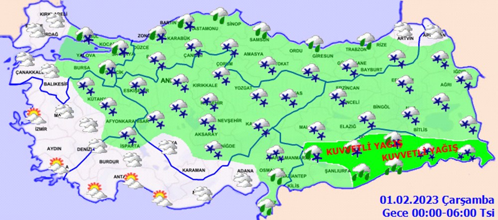 Meteoroloji'den 33 il için kar yağışı uyarısı (İstanbul, Ankara ve diğer illerde bugün hava nasıl olacak?) - 12