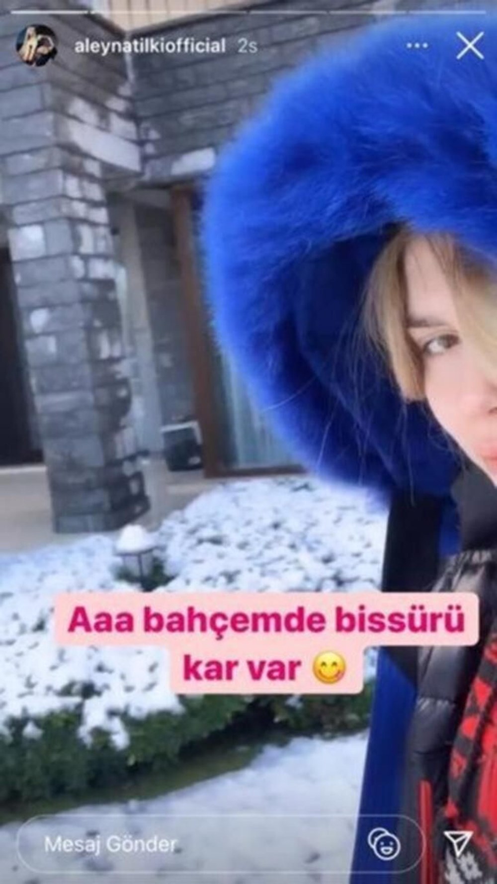 Ünlülerin kar sevinci - 14