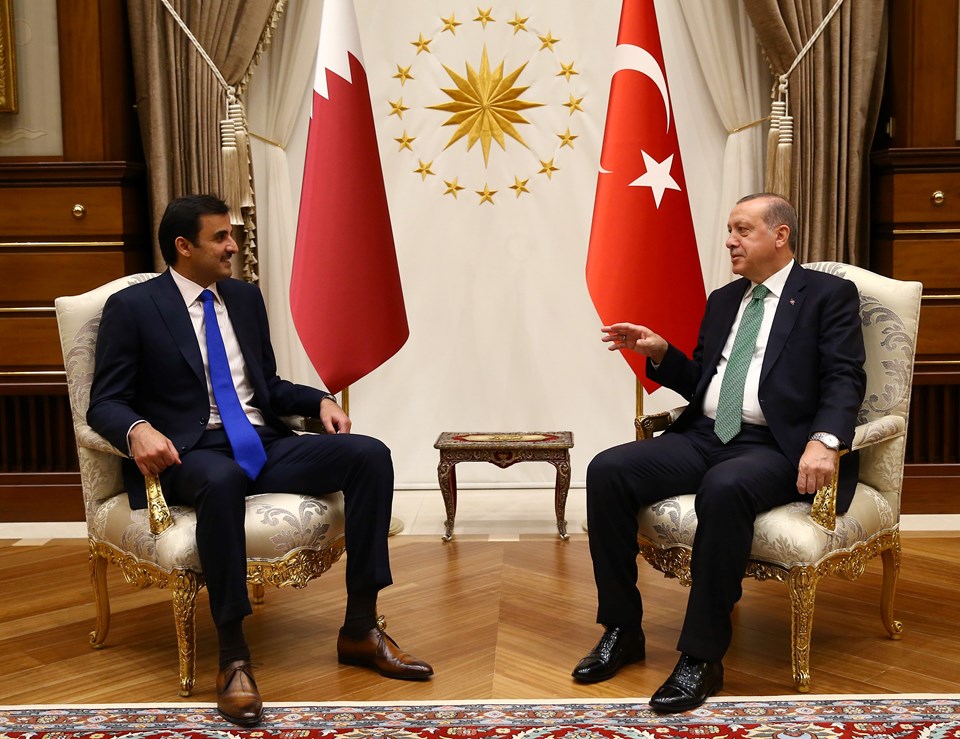 Cumhurbaşkanı Erdoğan, Katar Emiri ile bir araya geldi - 1