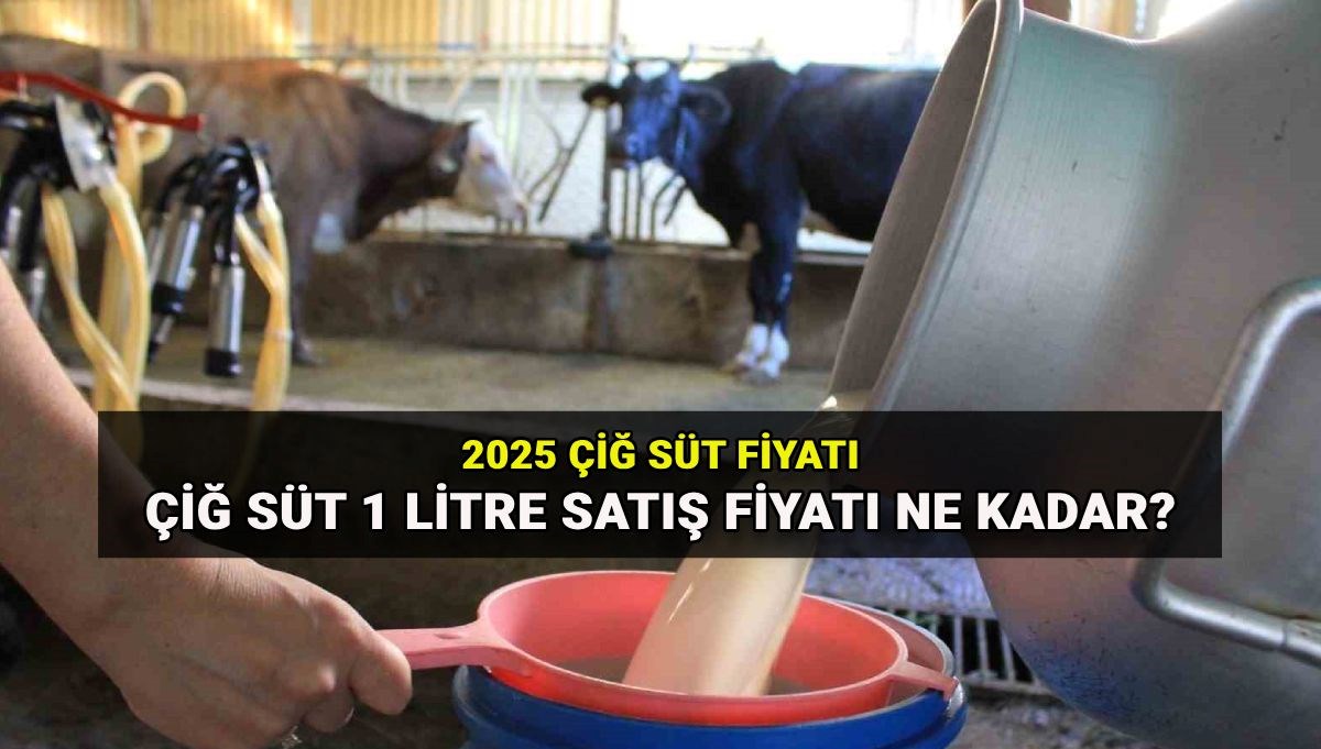 Çiğ süt fiyatı 2025 (Ulusal Süt Konseyi): 1 litre çiğ süt tavsiye satış fiyatı ne kadar oldu?