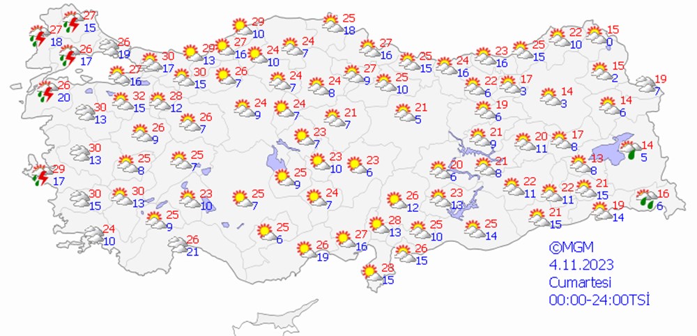 Kuvvetli yağışa dikkat! Meteoroloji'den 11 ile sarı kodlu uyarı (Bugün hava nasıl olacak?) - 9