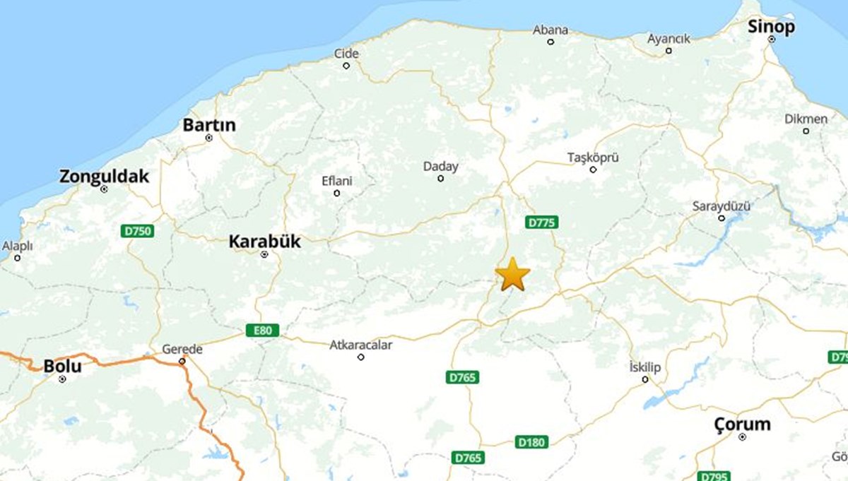 SON DAKİKA: Çankırı’da 4,5 büyüklüğünde deprem SON DAKİKA: Çankırı’da 4,5 büyüklüğünde deprem