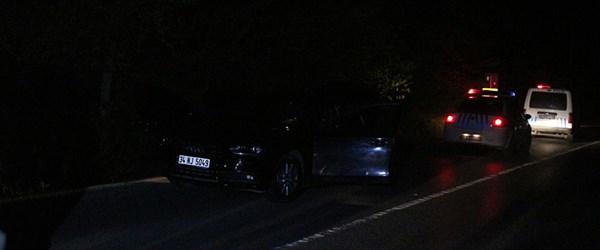 Sarıyer'de "dur" ihtarına uymayan sürücü polise çarptı