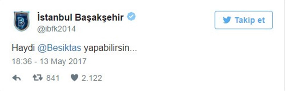 Başakşehir'den Beşiktaş'a gönderme! - 1