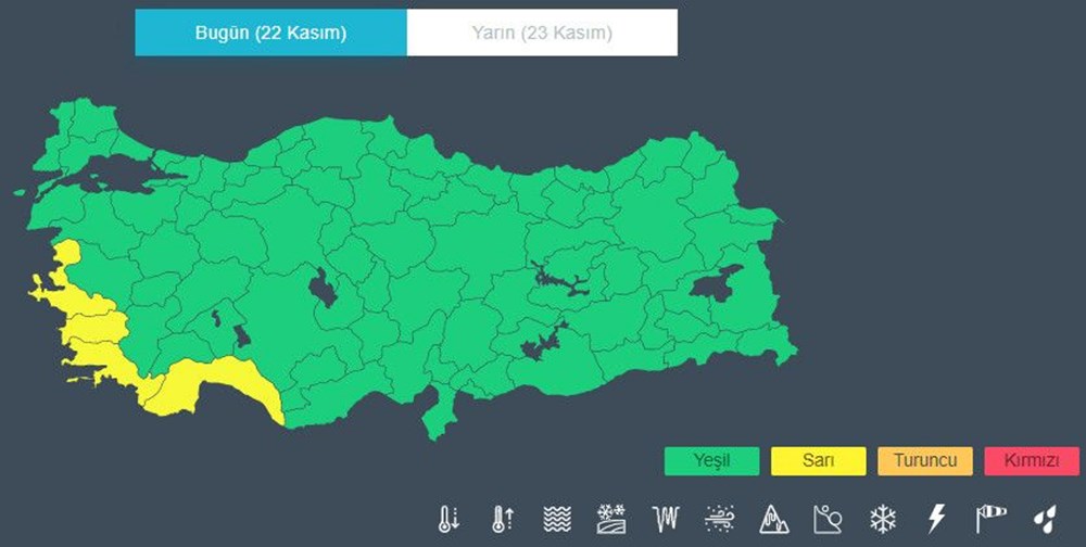 Meteoroloji'den 4 il için'sarı' kodlu uyarı (Bugün hava nasıl olacak?) - 4