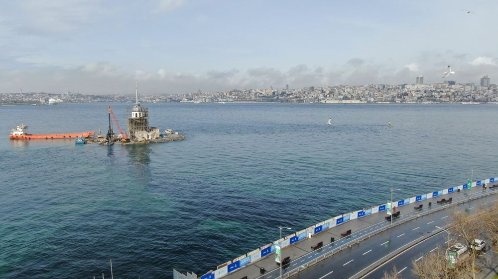 ظهرت قبة في برج الفتاة في إسطنبول (صور) 2 ظهرت القبة في برج العذراء - 9