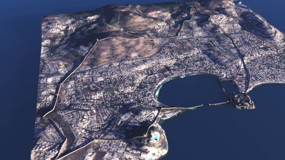 Bodrum'da 2400 yıllık tarihi Halikarnassos Surları gün yüzüne çıkıyor - 6