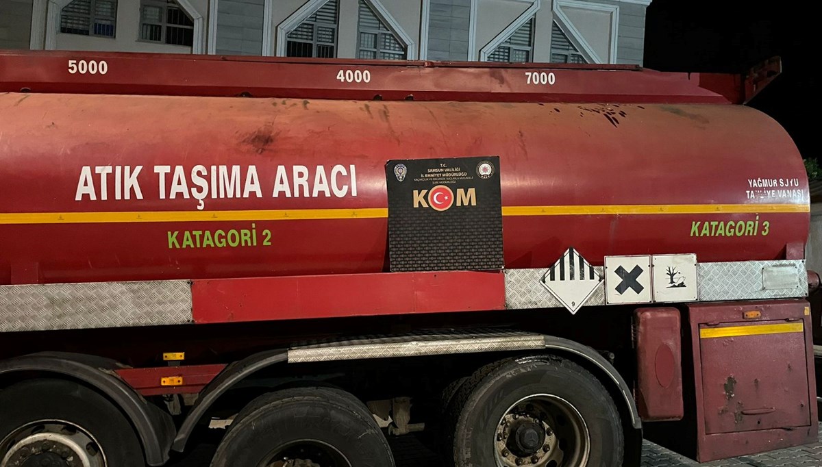 Samsun'da 23 bin litre sahte akaryakıt ele geçirildi Samsun'da 23 bin litre sahte akaryakıt ele geçirildi