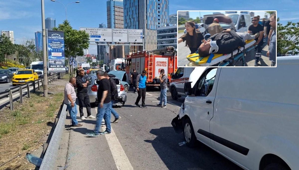 Maltepe’de zincirleme kaza Maltepe’de zincirleme kaza