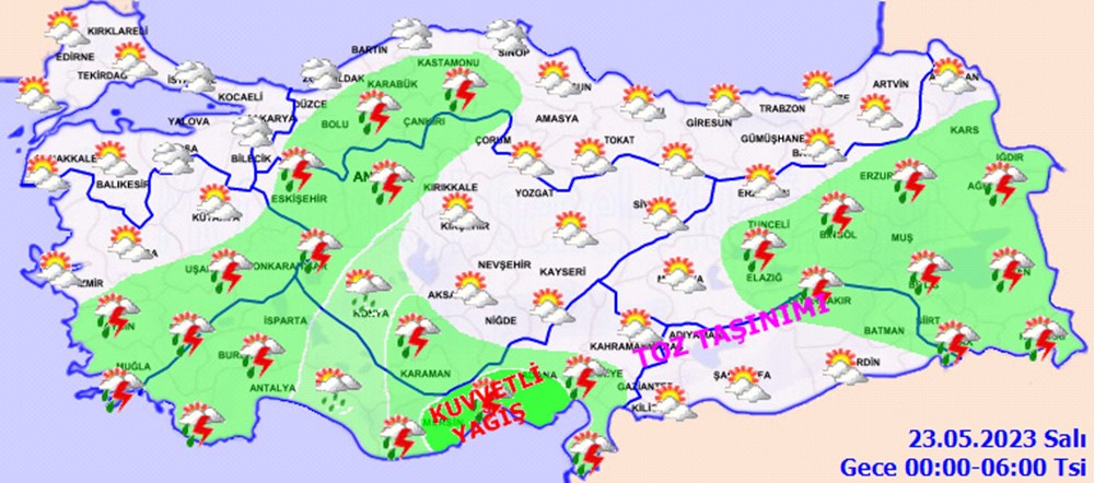 12 il için sağanak yağış uyarısı (Bugün hava nasıl olacak?) - 10