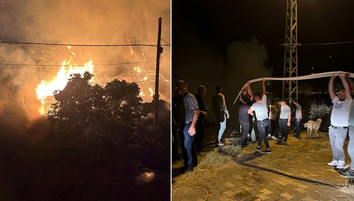 Düğünü bırakıp yangına koştular