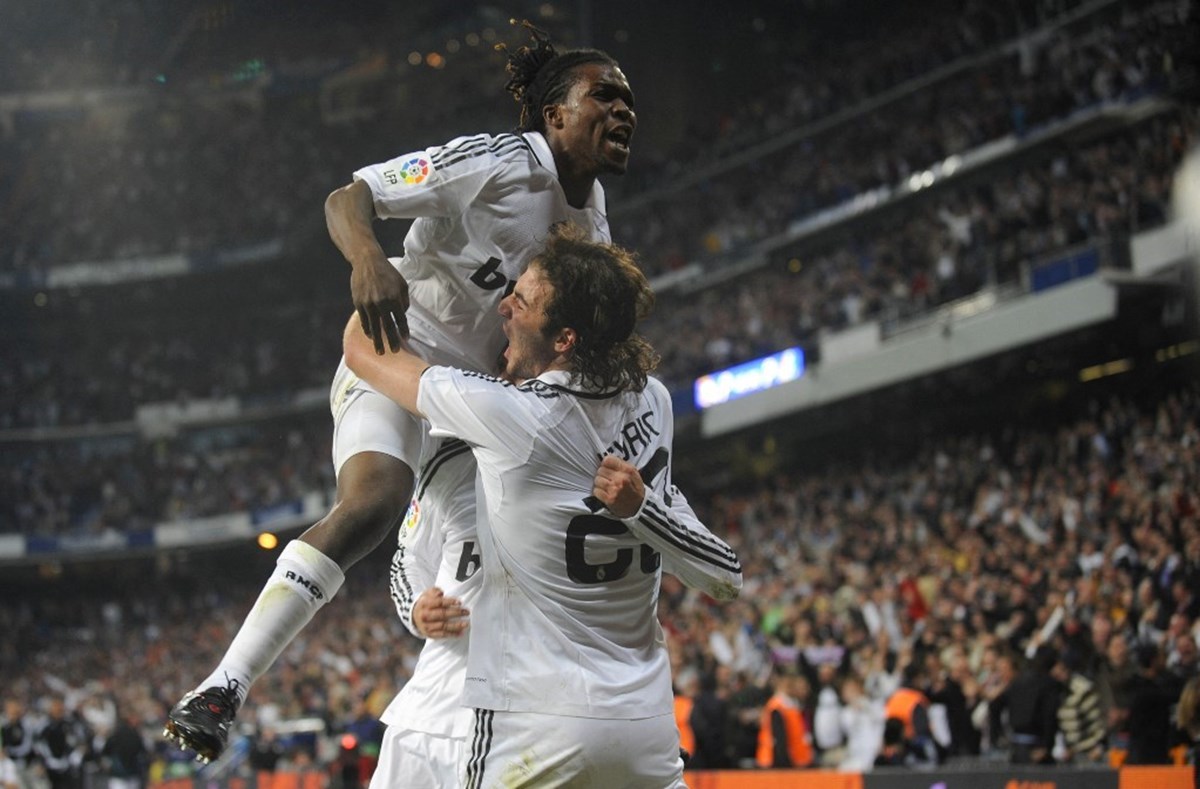 Drenthe, Real Madrid formasıyla gol sevincini yaşıyor. (Fotoğraf: AFP)