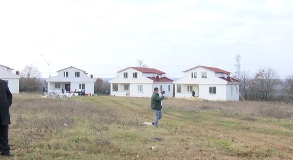 Çatalca'da kaçak 8 villa yıkıldı - 1