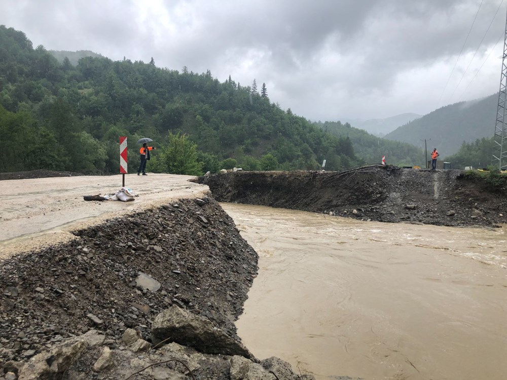 Kastamonu'da şiddetli sağanak: Köprü çöktü, iki ilçeye ulaşım kesildi - 10