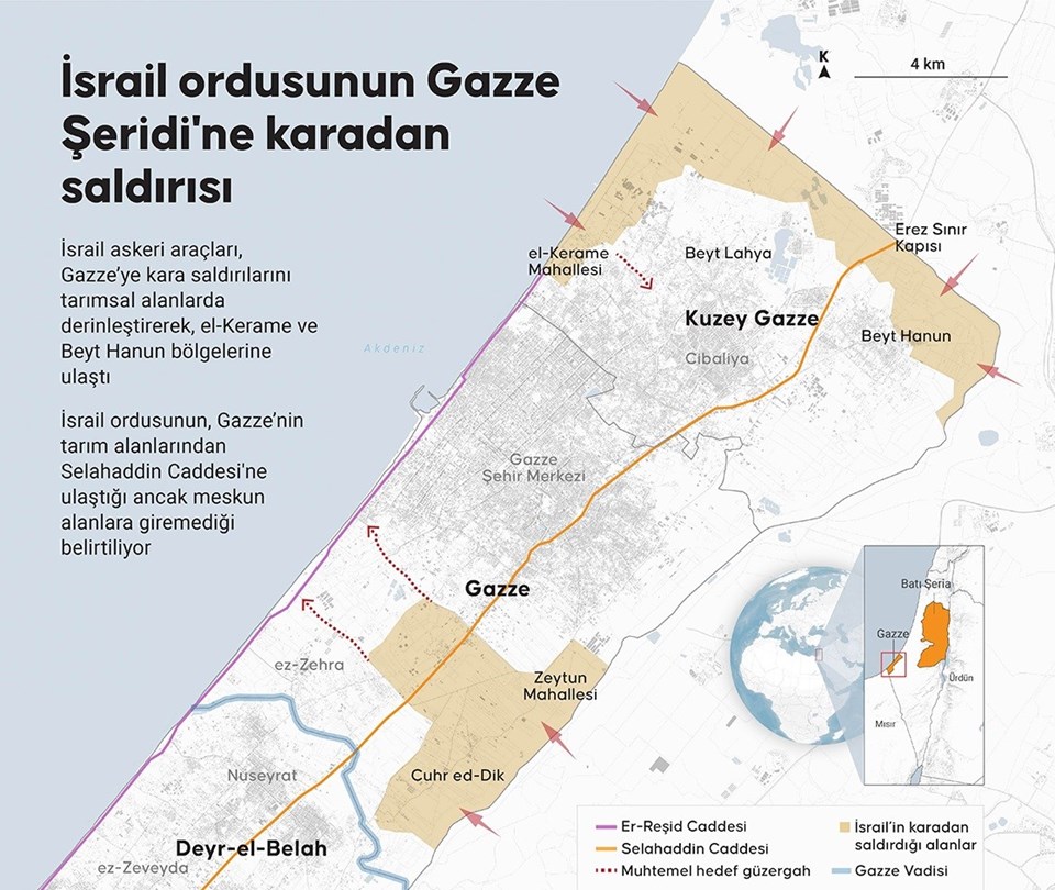 Gazze'deki can kaybı 9 bini aştı: 17 İsrail askeri de öldü - 1