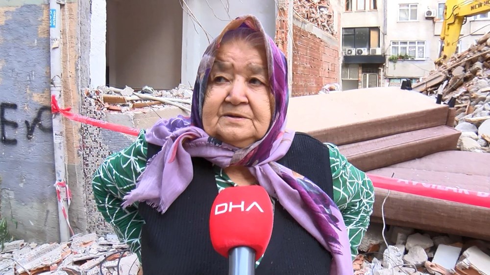 Dört katlı bina yıkıldı: Bitişteki apartman duvarsız kaldı! - 5