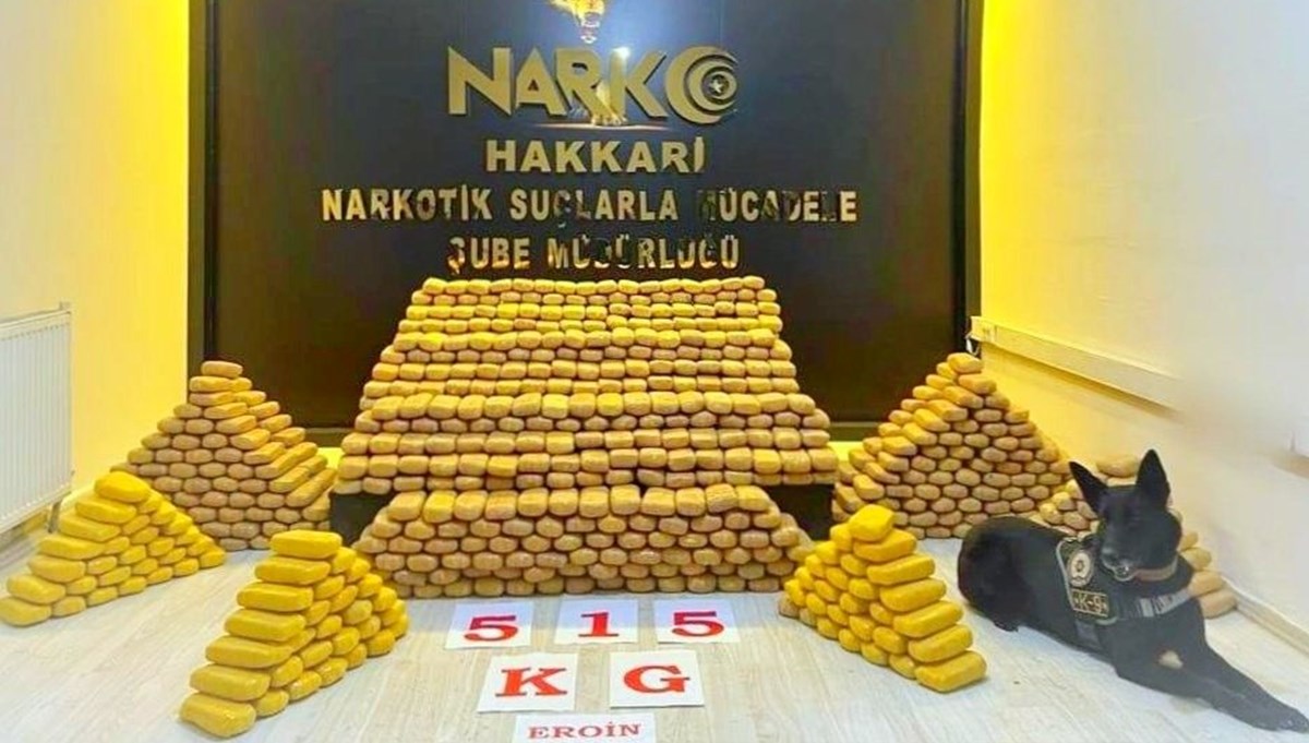 Hakkâri polisinden büyük uyuşturucu operasyonu