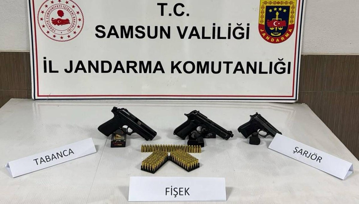 Samsun'da silah operasyonu: 1 kişi gözaltına alındı