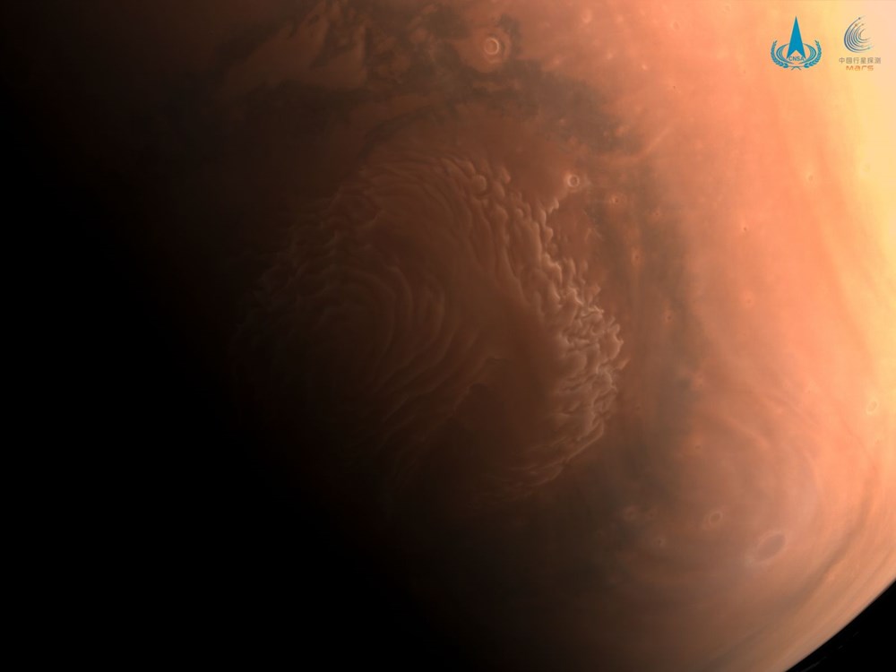 Çin, Mars'tan yeni fotoğraflar paylaştı - 3