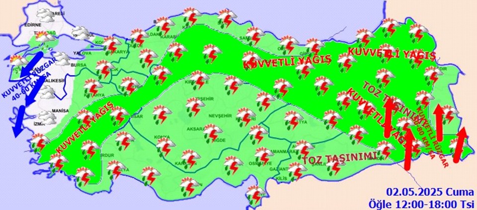 Dikkat! Meteoroloji saat verip uyardı: Yurdun büyük bölümünde etkili olacak - 4