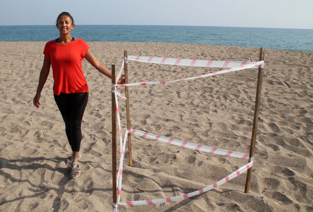 Caretta yuvalama alanına ATV ile daldılar - 3