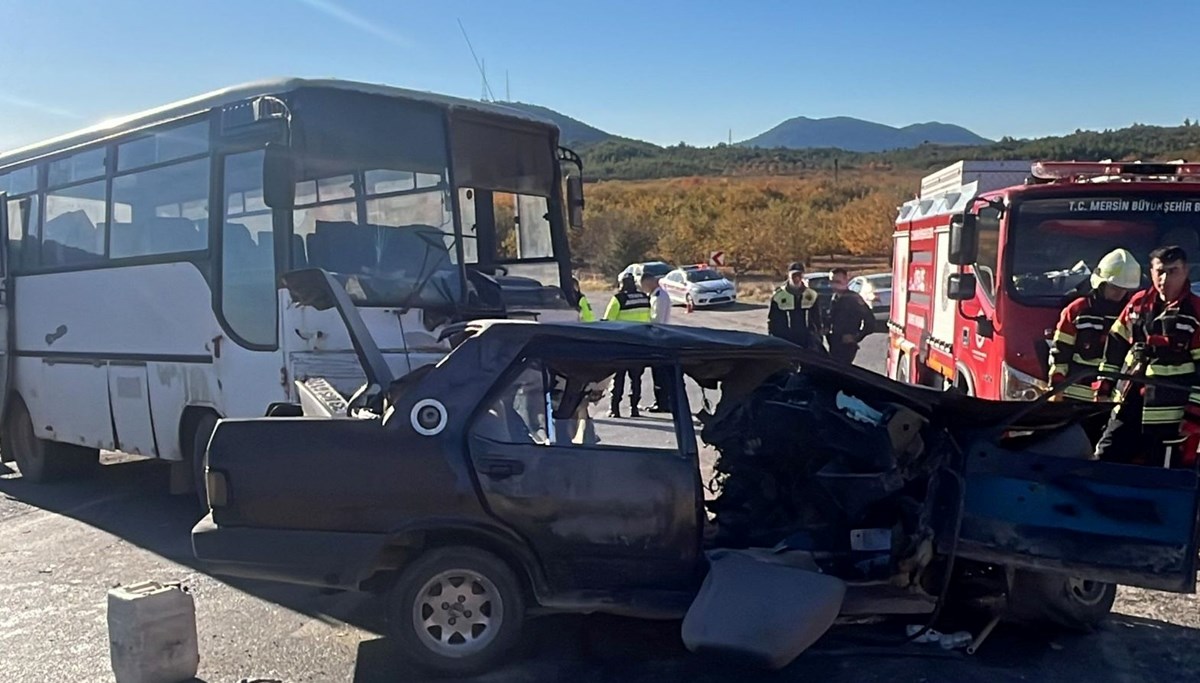 Mersin'de feci kaza: 1 ölü, 2 yaralı